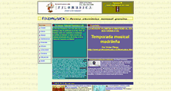 Desktop Screenshot of filomusica.com